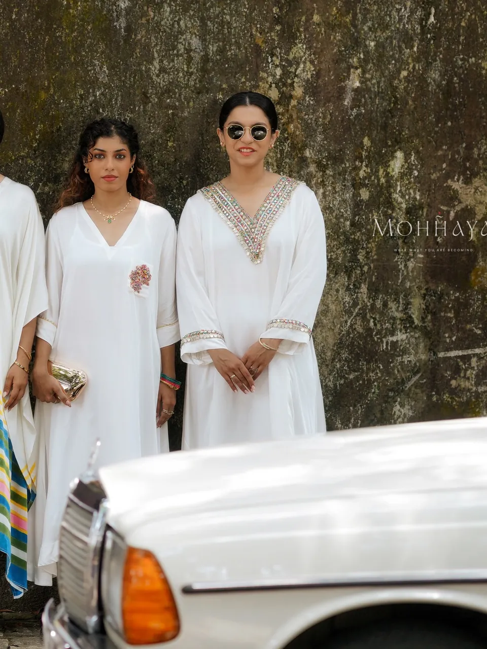 Ivory embellished kaftan, photo 2 of 2